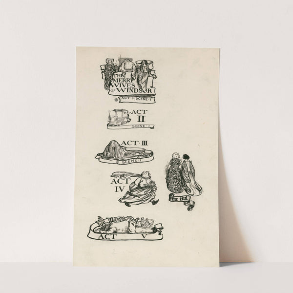 Merry wives of Windsor; Headings (1900) by Byam Shaw