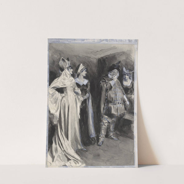 Merry wives of Windsor, Miss Ellen Terry as Mistress Page, Margaret Kendal as Mistress Ford (1902) by Frederick Henry Townsend
