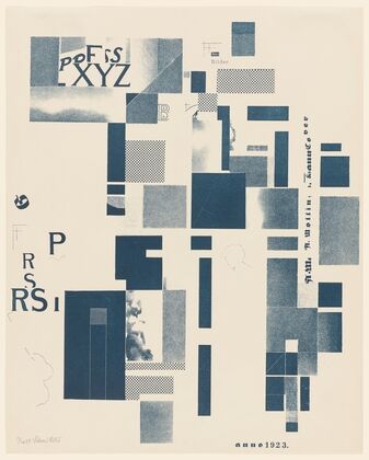 Merz 3. Kurt Schwitters 6 Lithos Pl.4 (1923)