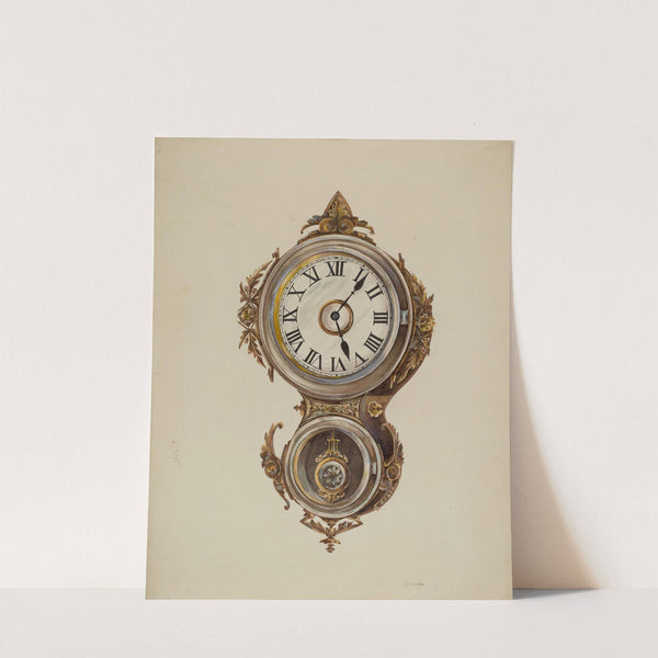 Metal Wall Clock (c. 1938) by Peter Connin