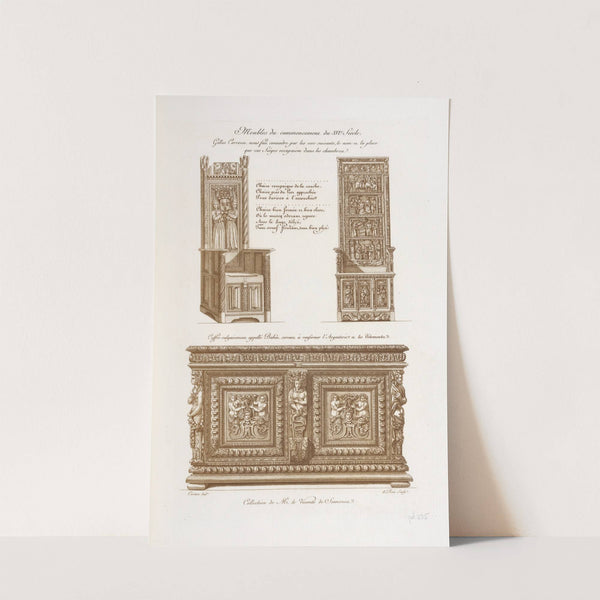 Meubles du commencement du XVIe. siècle (1839) by Nicolas Xavier Willemin