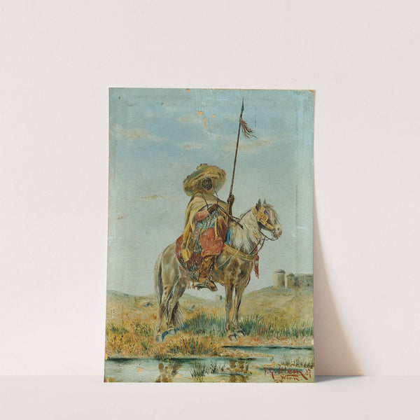 Mexikaner zu Pferd by Franz Josef Georg Illem