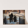 Michael Ancher on his way to his studio accompanied by the organist Helene Christensen (1888) by Anna Ancher