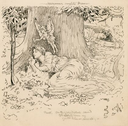 Midsummer night’s dream, Puck; On the ground sleep sound (1917-1918)