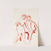 Mies ja malli, luonnos by Magnus Enckell