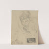 Mijn zuster en schets van een schilderij by James Ensor