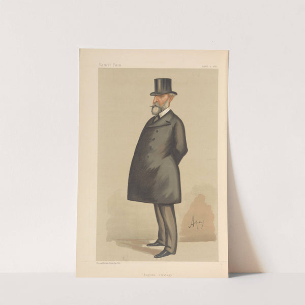 Military and Navy; ‘English Strategy’, Lieutenant-General Sir Edward Bruce Hamley, August 2, 1887 (1887) by Carlo Pellegrini