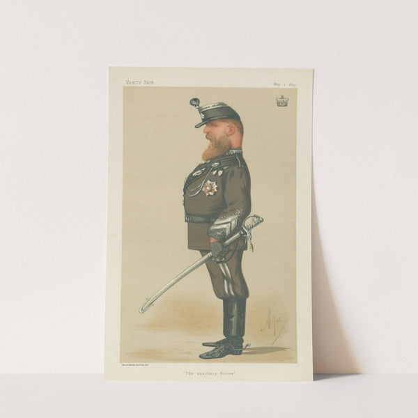 Military and Navy; ‘The Auxillary Forces’, Viscount Bury, May 1, 1875 (1875) by Carlo Pellegrini