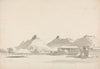 Military Encampment with Forts on Hills Behind