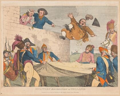 Military recreation in Holland (1787)