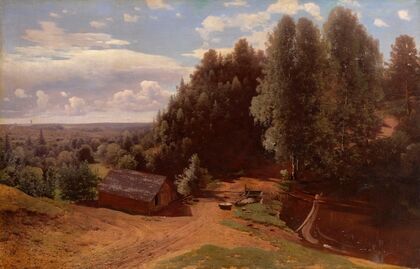 Mill in the Forest Clearing