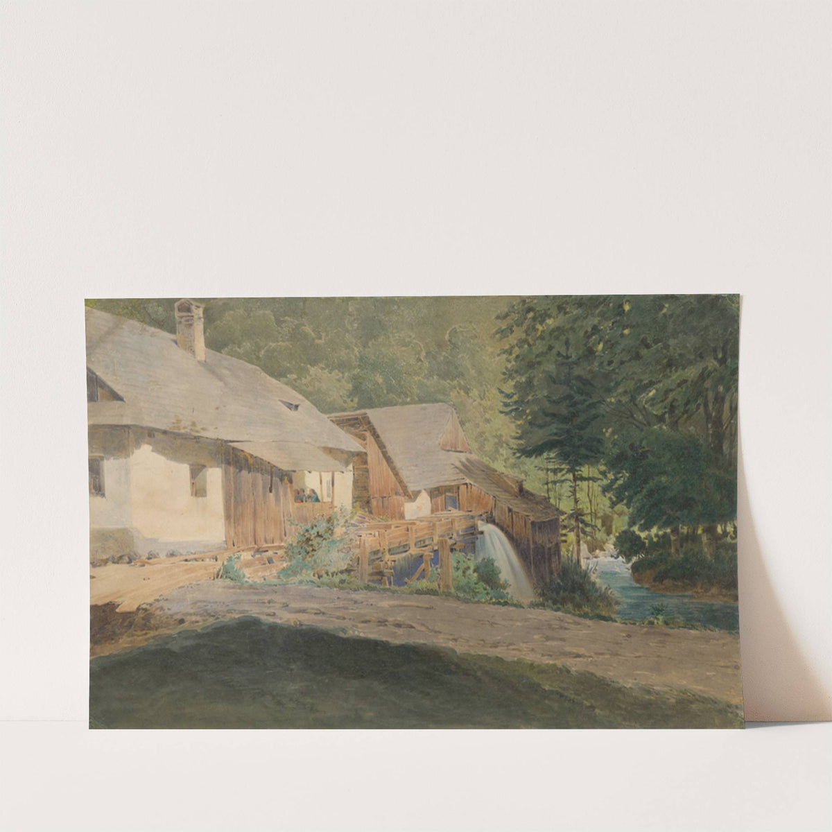 Mill on the Edge of the Forest by Friedrich Carl von Scheidlin