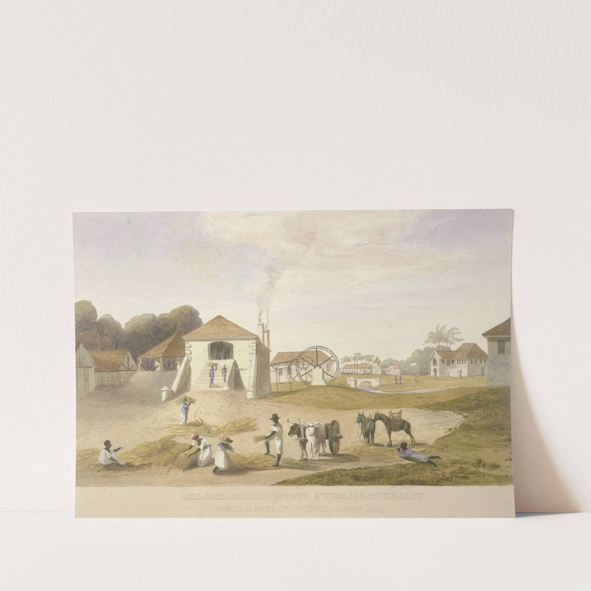 Mill Yard, Holland Estate, St. Thomas in the East by James Hakewill