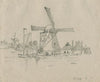 Mills and a farmhouse on a lake
