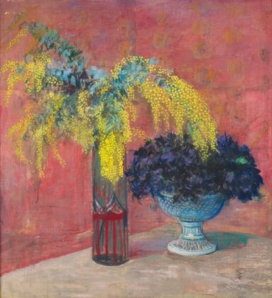Mimosa and violets (1910) — size preview