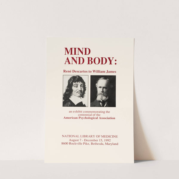 Mind and body; René Descarte to William James by National Library of Medicine