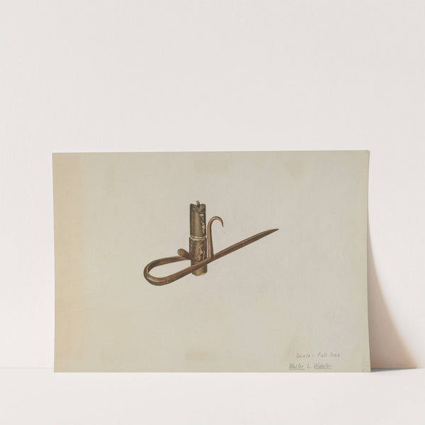 Miner's Candle Holder by Walter L. Webster