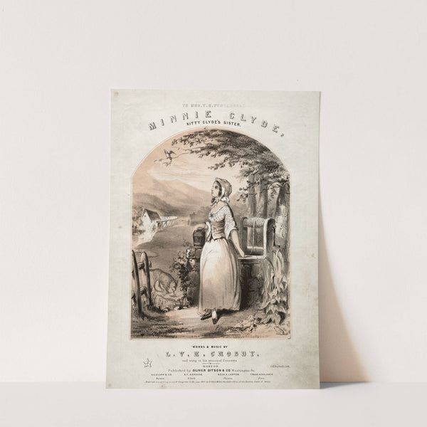 Minnie Clyde – Sheet Music Cover (1857) by Winslow Homer