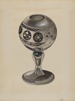 Mirrored Glass Vase