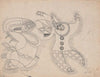 Miscellaneous interior details.] [Details, figural doodles, and notations