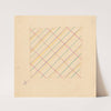 Miscellaneous small sketches for inlaid table tops.] [Design with lined grid motif by Winold Reiss