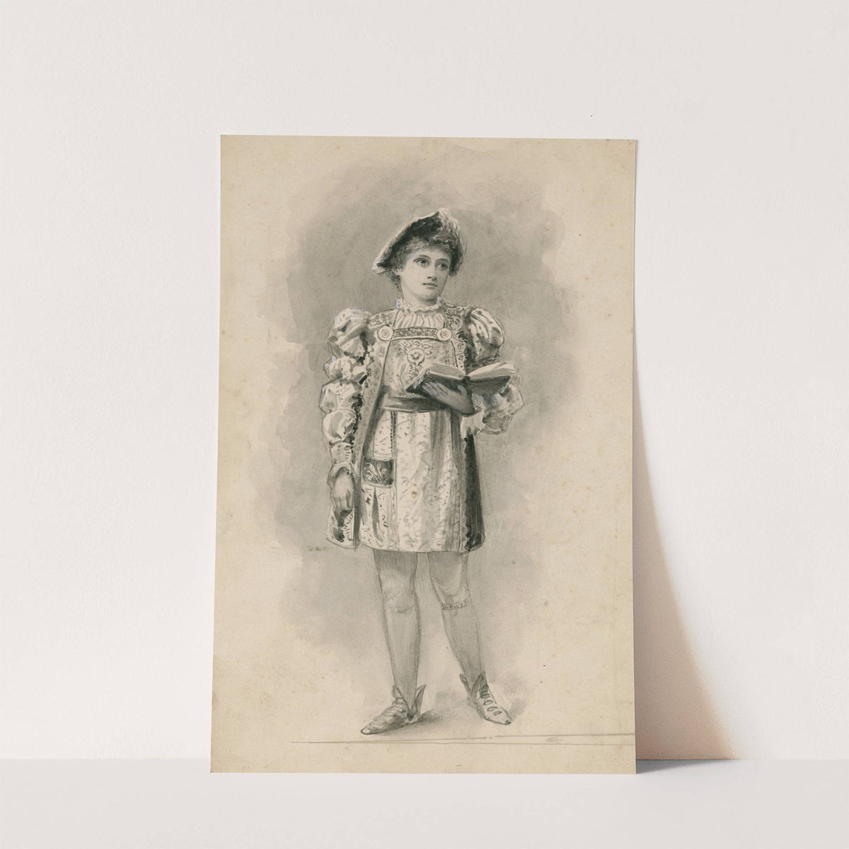 Miss Bessie Hatton [as Hamlet] by Bernard Partridge
