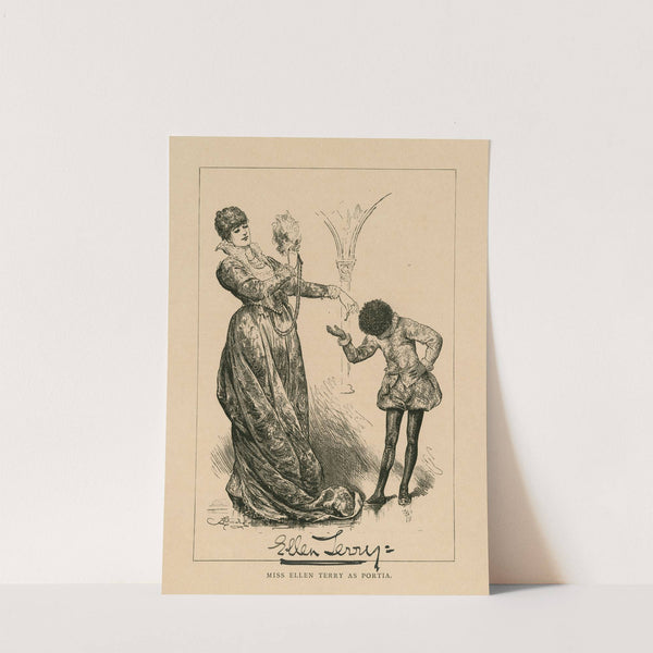 Miss Ellen Terry as Portia [in Shakespeare’s Merchant of Venice] by Frederick Barnard