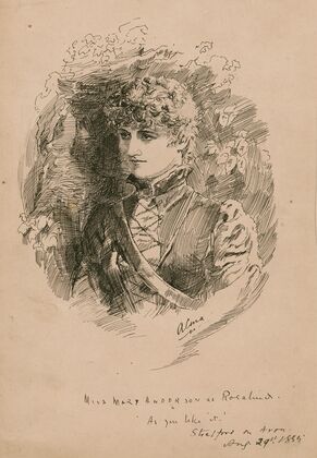 Miss Mary Anderson as Rosalind, As you like it, Stratford-on-Avon, August 29, 1885 (1885)
