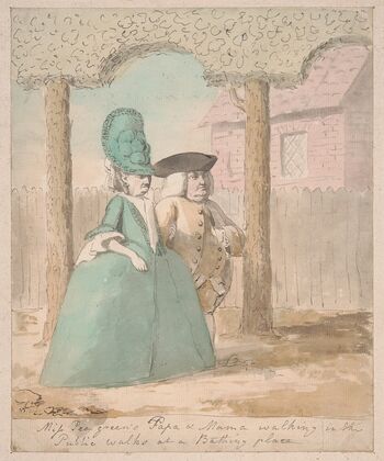 Miss Peagreen’s Papa & Mama Walking in the Public Walks at a Bathing Place