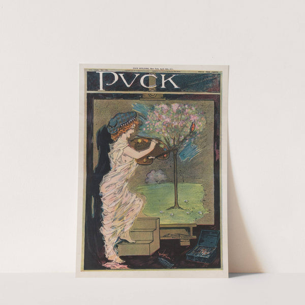 Miss spring, artist (1911) by Frank Arthur Nankivell