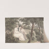 Miss Templeton, Mr. Holworthy and Miss Crewe, Sketching in a Wooded Landscape by James Holworthy