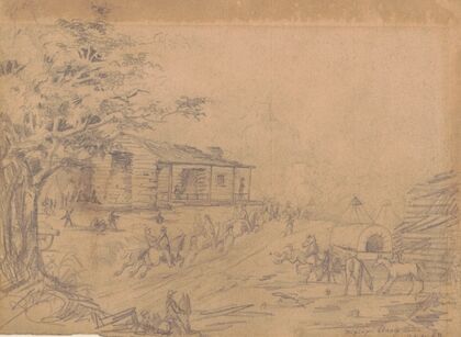 Mississippi state line near Corinth, April 1862
