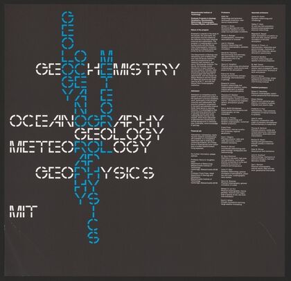 MIT Graduate program in Geology, Geophysics, Geochemistry, Meteorology Oceanography, Planatary Physics, and Chemistry