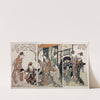 Mitate gosho-guruma – Parody of an imperial carriage scene (1793-1804) by Kitagawa Utamaro