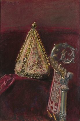 Mitre of Bishop Strzempiński and staff of Bishop Gembicki (1907)