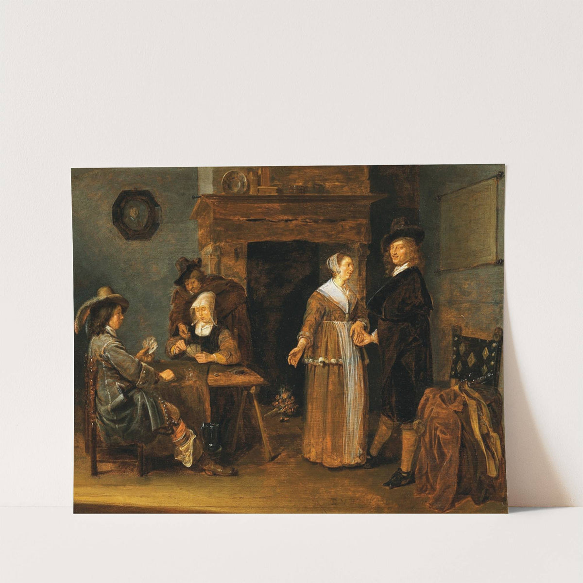 Mixed Company Playing Cards by Quirijn Van Brekelenkam