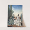 Mme de Bréget et Mme d&#039;Alençon by Louis Carrogis Carmontelle