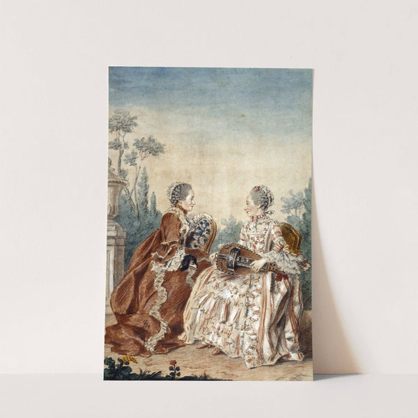 Mme de Julienne et Mme de Serré by Louis Carrogis Carmontelle
