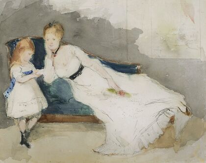 Mme Gobillard et sa fille Paule