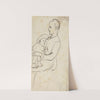 Mme Ravaud et son enfant malade by Arthur-Joseph Gueniot