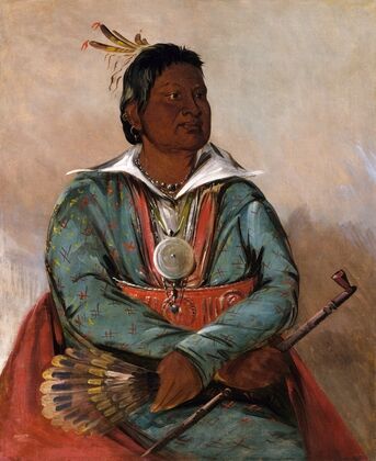 Mó-Sho-La-Túb-Bee, He Who Puts Out And Kills, Chief of The Tribe (1834)