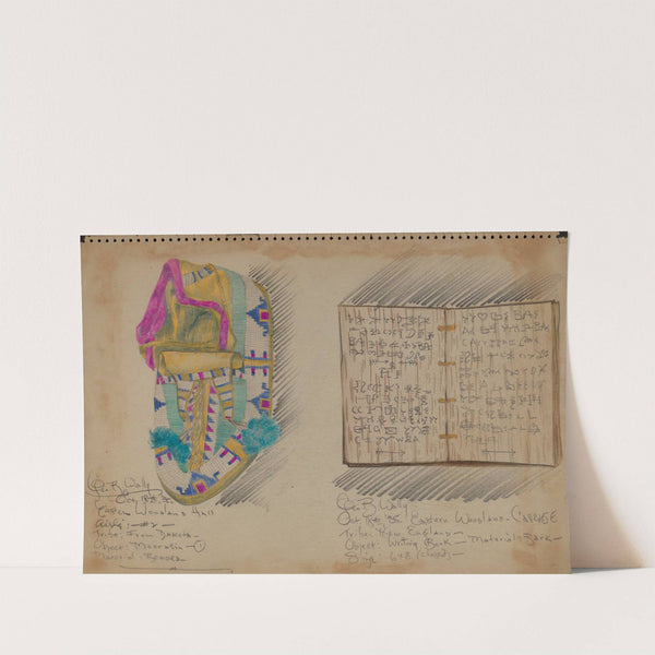 Moccasin and Writing Book by George B. Wally