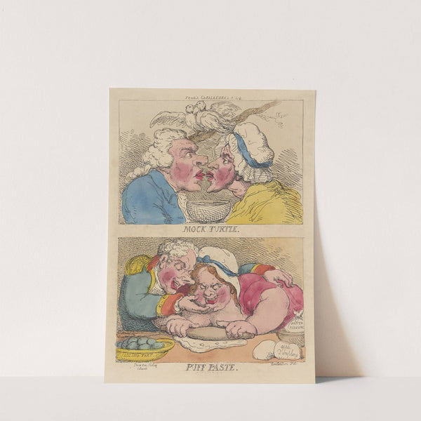 Mock turtle. Puff paste by Thomas Rowlandson