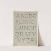Model for incised Roman Capitals (1902) by Frank Chouteau Brown