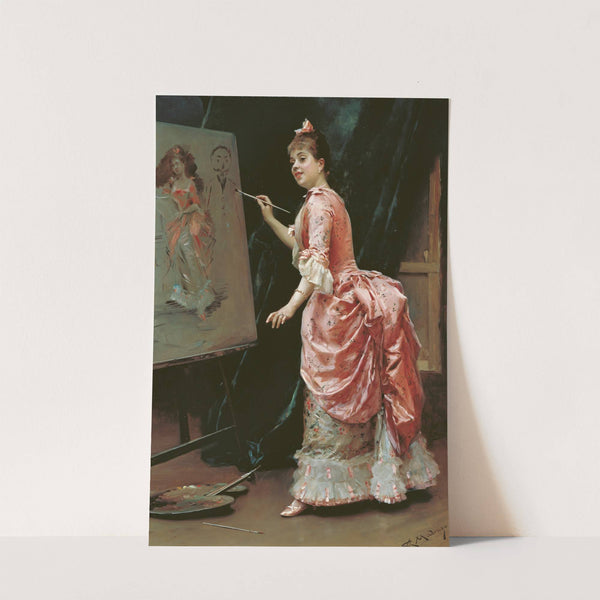 Model Making Mischief by Raimundo de Madrazo y Garreta