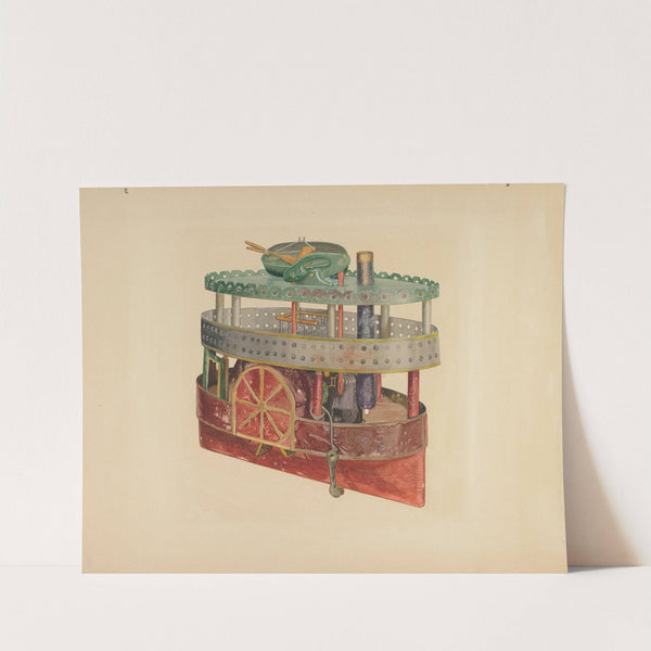 Model of a Side-Wheeler by William Pollman