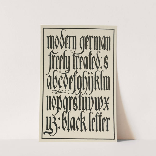 Modern German Blackletters, Flourished by Frank Chouteau Brown