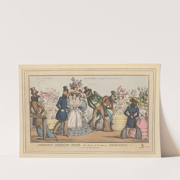 Modern peeping tom’s who deserve to be sent to Coventry (1827-1829) by William Heath