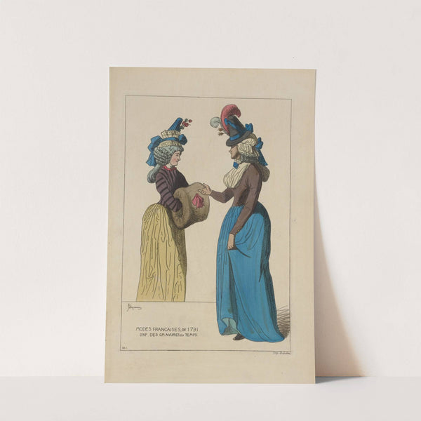 Modes Francaises, de 1791. D&#039;ap[rès] des gravures du temps. by Raphaël Jacquemin