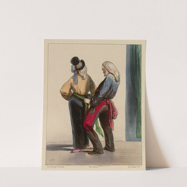 Mon cher le municipal a emporté le petit avec qui je dansais (1840) by Paul Gavarni